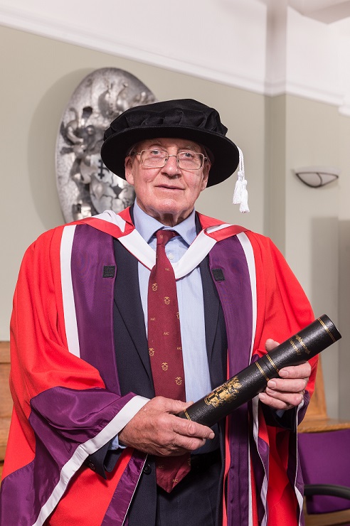 Doug Scott receives his honorary degree